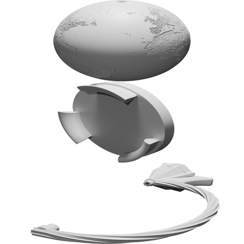 Supporto litofania terra - supporto,